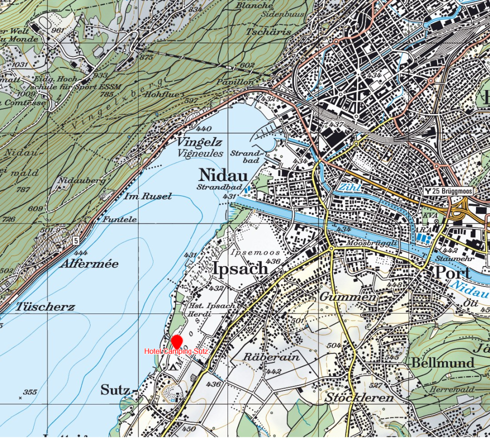 Hotel Camping Sutz auf Google Maps